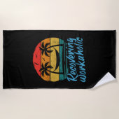 ワークフローの回復 |おもしろいバケーションビーチタオル ビーチタオル (正面)