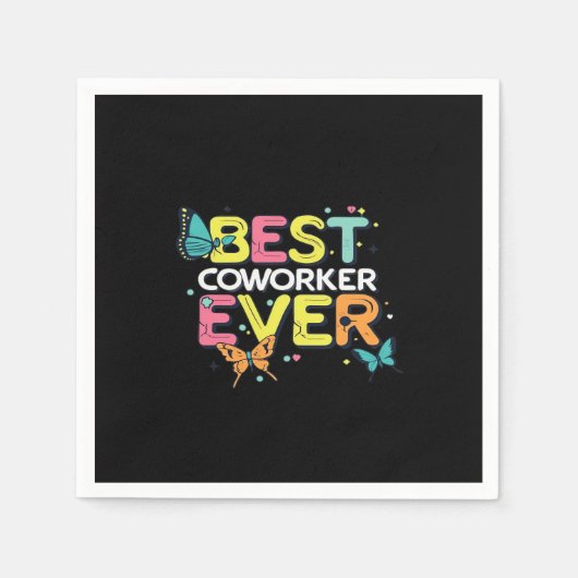 ワークプレース最高のダイナモーの同僚 スタンダードカクテルナプキン (正面)