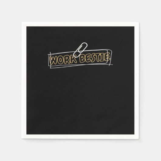 ワークベスティー最高のワールドワークプおもしろいラ スタンダードカクテルナプキン (正面)