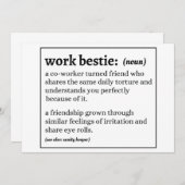 「ワークベスティー」の定義 招待状 (正面/裏面)