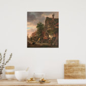 ワークマン&イン – イサックヴァンオスタードファインアートポスター ポスター (キッチン)