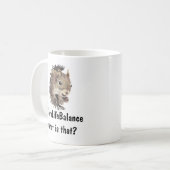 ワークライフバランスそのおもしろい引用文 コーヒーマグカップ (正面左)