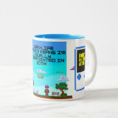 ワークライフバランスのユーモアのマグカップ | Officeの皮肉 | エランプ ツートーンマグカップ (正面右)