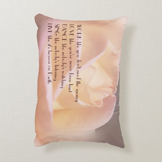 ワークラブダンスソフトバラ感動的引用文 アクセントクッション (裏面(縦))