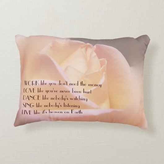 ワークラブダンスソフトバラ感動的引用文 アクセントクッション (裏面)