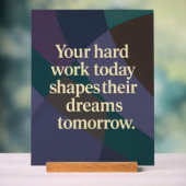 ワーク引用文AIアート アクリルサイン (ニュートラル)