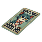 ワーク懸命オールドヴィンテージ猫 マグネット (左側)