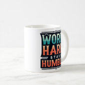 ワーク懸命ステイハンブルTシャツ コーヒーマグカップ (正面右)