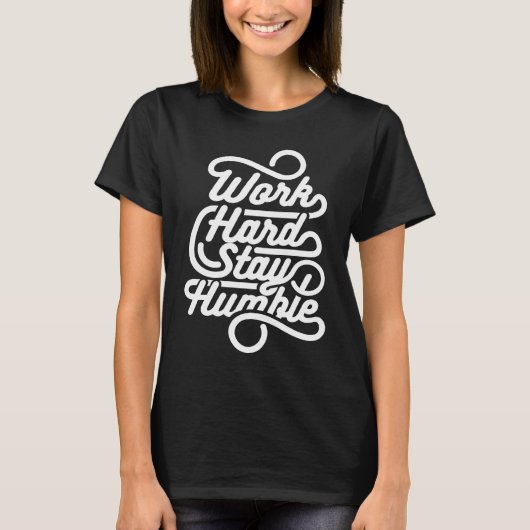 ワーク懸命ステイ感動的ン Tシャツ (正面)