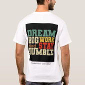 ワーク懸命ステイ・ハンブル Tシャツ (裏面)