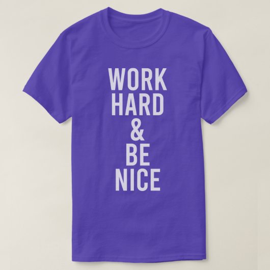 ワーク懸命ベナイスアシやる気を起こさせるネス引用文 Tシャツ (デザイン正面)