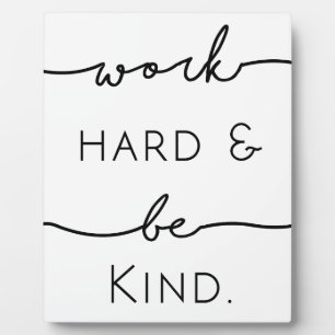 ワーク懸命&Be Kind フォトプラーク