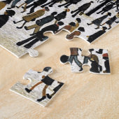 ワーク・デザインへlowry行くこと ジグソーパズル (側面)