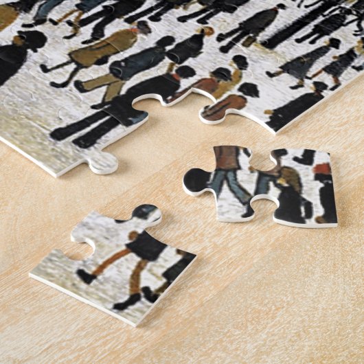 ワーク・デザインへlowry行くこと ジグソーパズル (側面)