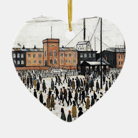 ワーク・デザインへlowry行くこと セラミックオーナメント (正面)
