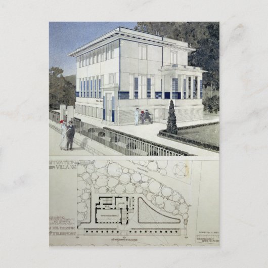 ワーグナー邸（ウィーン） ポストカード (正面)