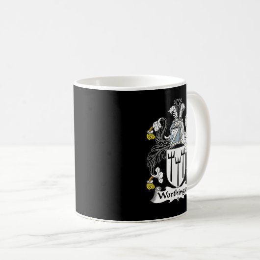 ワーシントンコートオブアームズ家紋 コーヒーマグカップ (正面右)