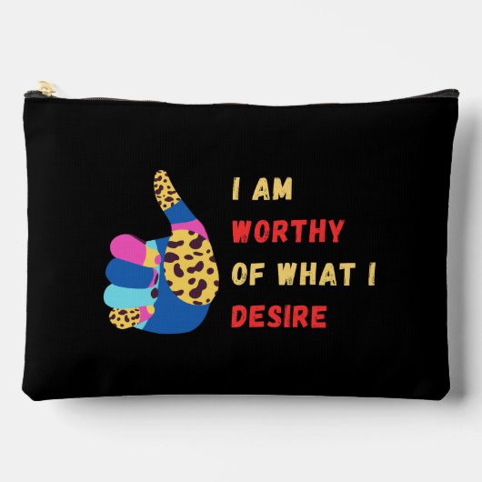 ワーシープリントカットソーバッグ アクセサリーポーチ (正面)