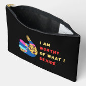 ワーシープリントカットソーバッグ アクセサリーポーチ (見開き)