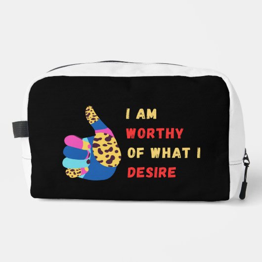 ワーシープリントカットソーバッグ ドップキット (正面)