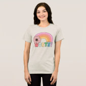 ワーシーレインボー開花 トライブレンドTシャツ (正面全面)