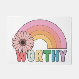 ワーシーレインボー開花 ドアマット