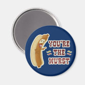 ワーストおもしろいブラトワーストオクトーバーフェストユーモア マグネット (正面/裏面)