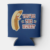 ワーストおもしろいブラトワーストオクトーバーフェストユーモア 缶クーラー (正面)