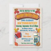ワーストパーティーエバーオクトーバーフェスト招待状 招待状 (正面)