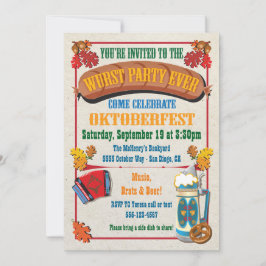 ワーストパーティーエバーオクトーバーフェスト招待状 招待状