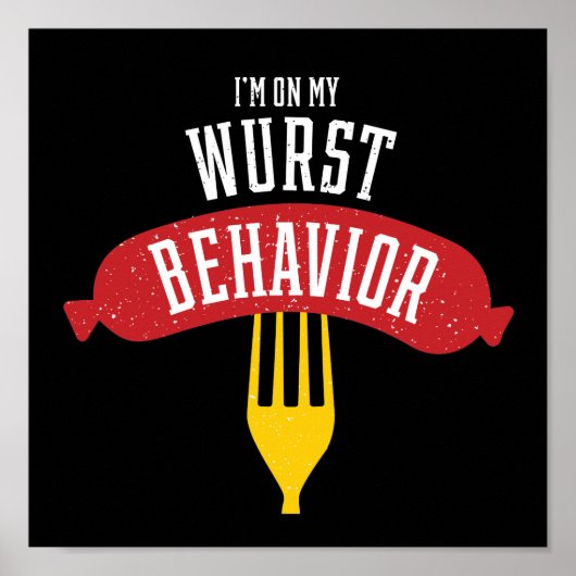 ワーストビヘイビアーオクトーバーフェストグルメ ポスター (正面)