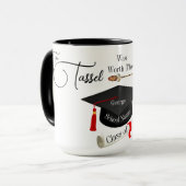 ワース・ザ・ハッスル卒業マグ マグカップ (正面左)