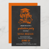 ワース・ザ・ハッスル – オレンジ 招待状 (正面/裏面)