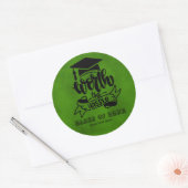 ワース・ザ・ハッスル – グリーン ラウンドシール (封筒)