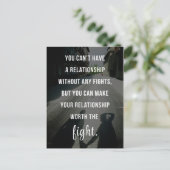 ワース・ザ・ファイト引用文 ポストカード (スタンド正面)