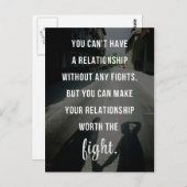 ワース・ザ・ファイト引用文 ポストカード (正面/裏面)