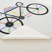 ワーズやる気を起こさせる感動的サイクリング自転車 シェルパブランケット (3/4)