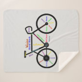ワーズやる気を起こさせる感動的サイクリング自転車 シェルパブランケット (正面(横))