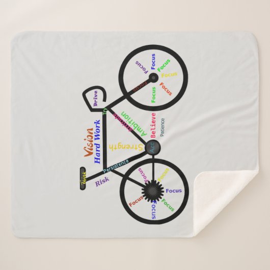 ワーズやる気を起こさせる感動的サイクリング自転車 シェルパブランケット (正面(横))