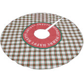 ワーズスコッメリーティッシュタータンチェック ブラッシュドポリエステルツリースカート (アングル)