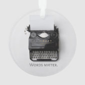 ワーズマタータイプライター オーナメント (裏面)