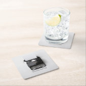 ワーズマタータイプライター スクエアペーパーコースター (インサイチュ)