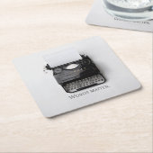 ワーズマタータイプライター スクエアペーパーコースター (アングル)