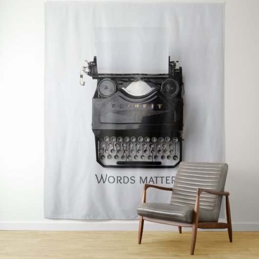 ワーズマタータイプライター タペストリー (インサイチュ)