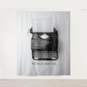ワーズマタータイプライター タペストリー (正面)