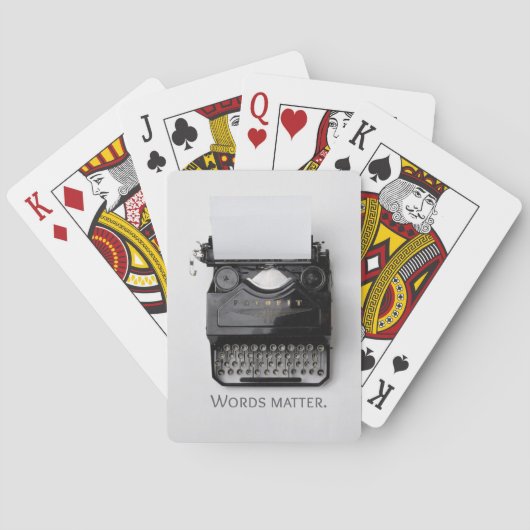 ワーズマタータイプライター トランプ (裏面)