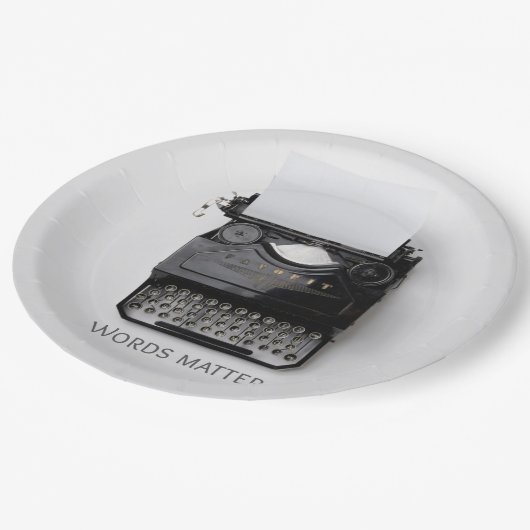 ワーズマタータイプライター ペーパープレート (アングル)