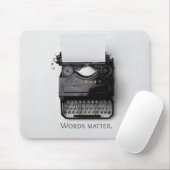 ワーズマタータイプライター マウスパッド (マウス)