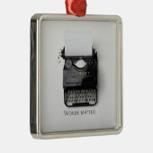 ワーズマタータイプライター メタルオーナメント (右)