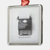 ワーズマタータイプライター メタルオーナメント (左)